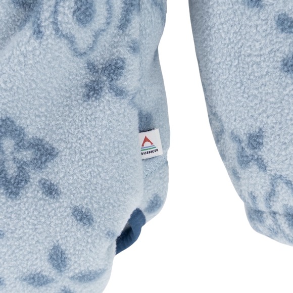 Passenger Women's XXL Juana Recycled Polar Hooded Fleece Jacket Blue Tile Print - Picture 6 of 11